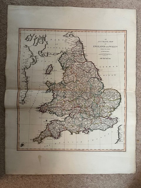 An Accurate Map of England and Wales from the Best Authorities