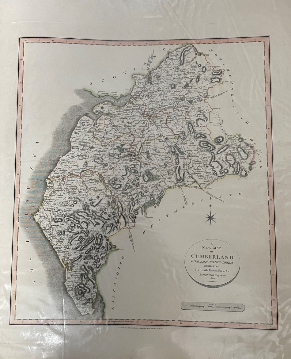 Cary's New English Atlas - Map Of Cumberland