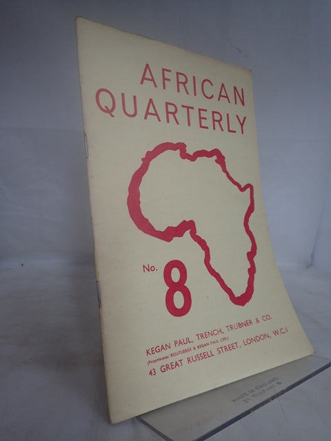 African Quarterly: No 8 (July 1965)